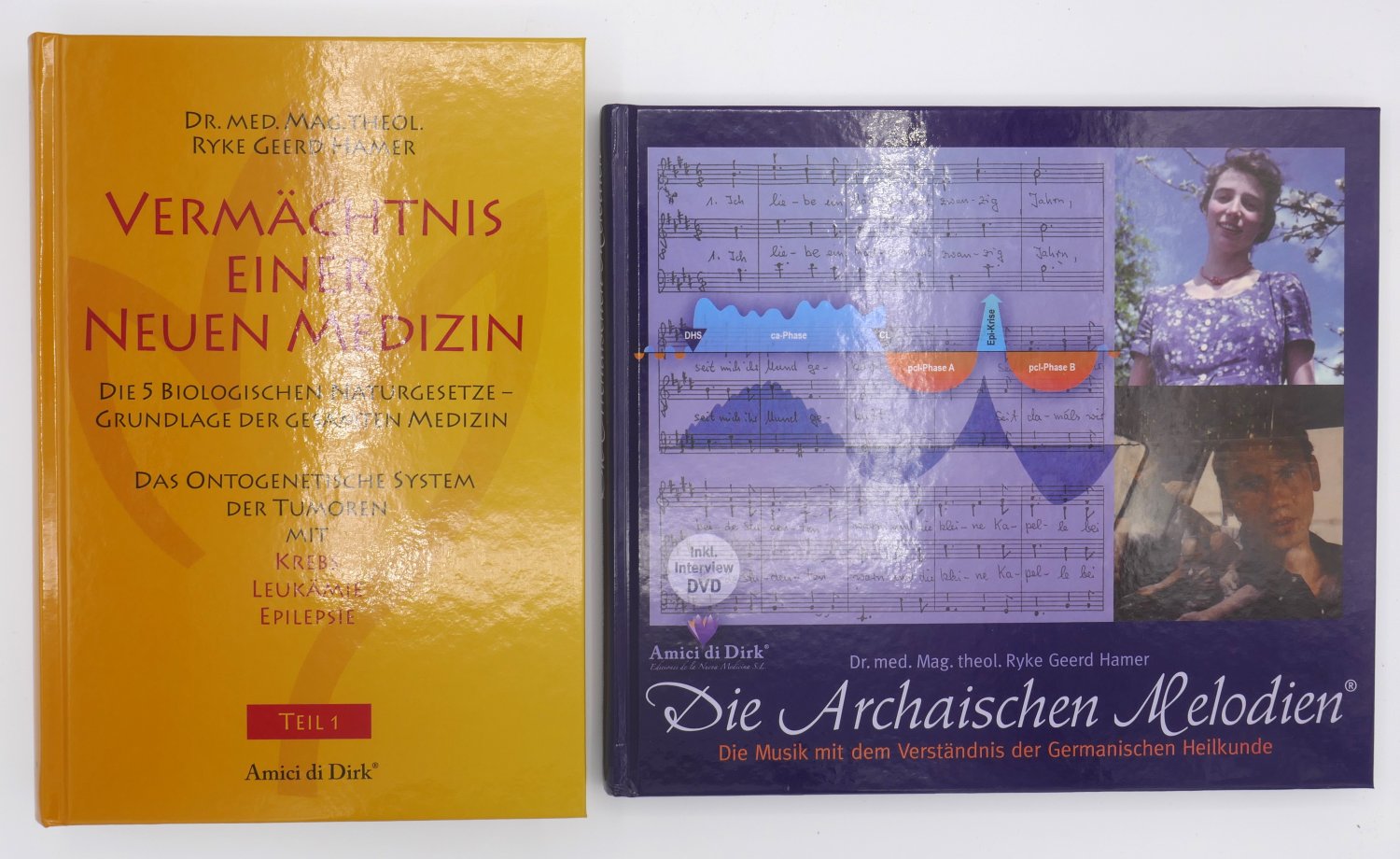 Bücher 2x Dr. Hamer Vermächtnis einer neuen Medizin 2024 1 u. 2